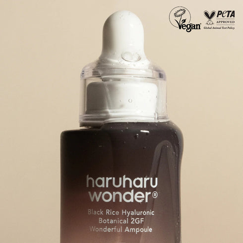 haruharu wonder Black Rice Botanical 2GF Ampoule 1 fl.oz / 30ml | Facial Serum, EGF Serum, Anti-Aging Serum, Wrinkle Care