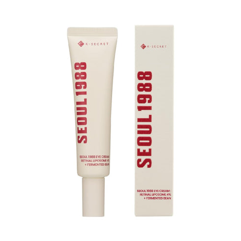 SEOUL 1988 Eye Cream : Retinal Liposome 4% + Fermented Bean, wrinkle care, anti-aging, skin elasticity, pigmentation, brightening