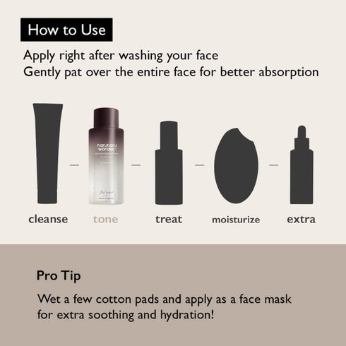 haruharu wonder Black Rice Hyaluronic Toner for Sensitive Skin 5.1 fl.oz / 150ml | Alcohol Free