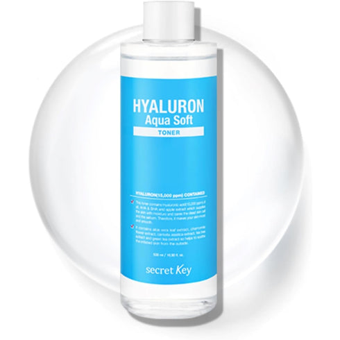 Secret Key Hyaluron Aqua Soft Toner – Hydrating & Soothing Toner for Glowing Skin