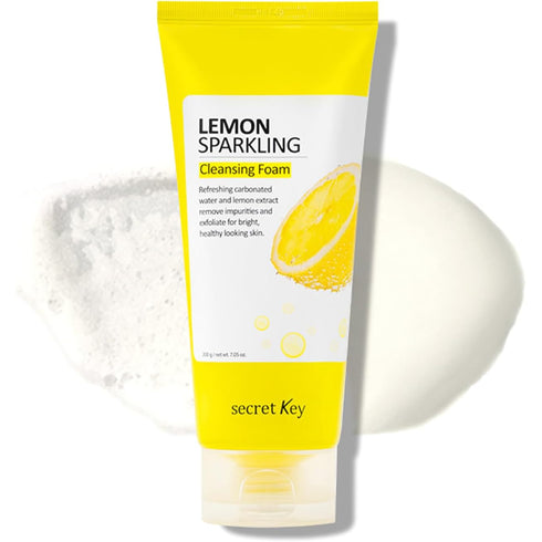 Secret Key Lemon Sparkling Cleansing Foam, 7.05 oz (200 g)