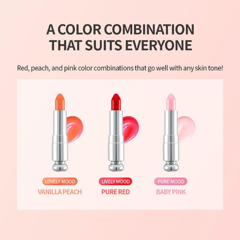 Secret Key Sweet Glam Tint Glow Lip Tint Trio – Long-Lasting Hydrating Lip Color Set in 3 Vibrant Shades