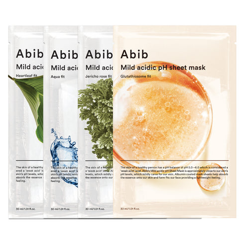 Abib Mild Acidic pH Sheet Mask - 4 Types (1pc)