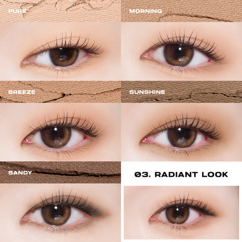About_Tone Return To Basic Shadow Palette - #03 Radiant (8g)