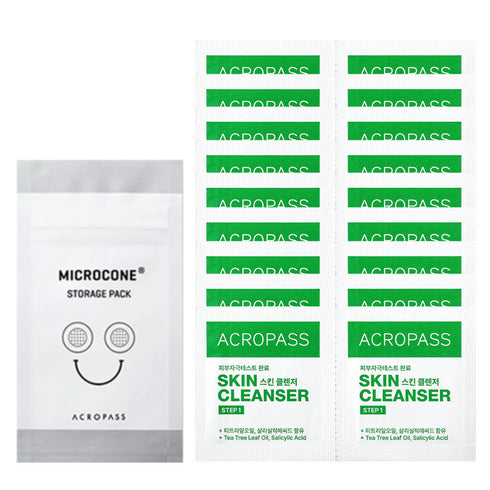 Acropass Trouble Care Microneedle Acne Patches - Jumbo 24 Pack (24 Patches + 12 Prep Wipes)
