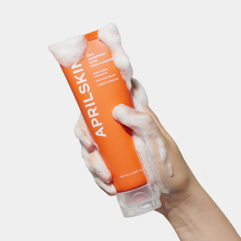 Aprilskin Real Carrotene Acne Foam Cleanser (120ml)
