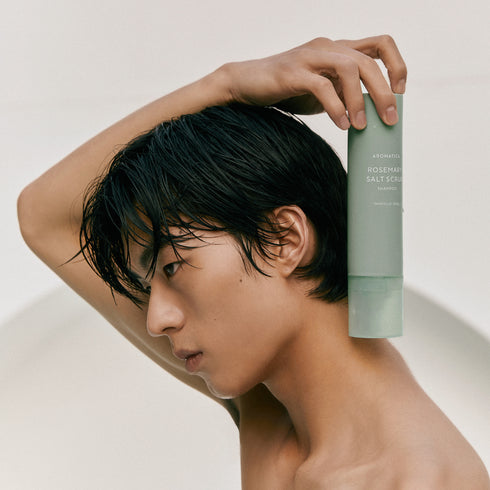 Aromatica Rosemary Salt Scrub Shampoo (300g)