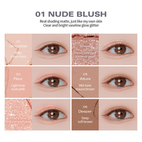 BBIA Ready To Wear Eye Palette - #01 Nude Blush (5g)
