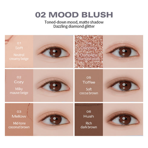 BBIA Ready To Wear Eye Palette - #02 Mood Blush (5g)