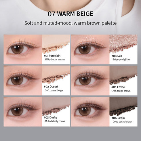 BBIA Ready To Wear Eye Palette - #07 Warm Beige (5g)