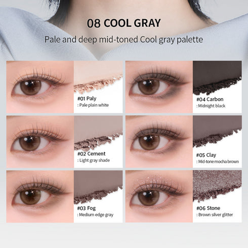 BBIA Ready To Wear Eye Palette - #08 Cool Gray (5g)