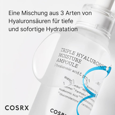COSRX - Triple Hyaluronic Moisture Ampoule– Deep Hydration Serum