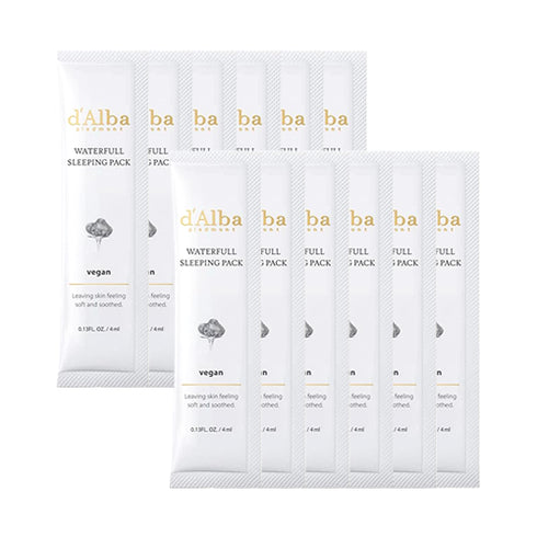 D'Alba Piedmont Waterfull Vegan Sleeping Pack (4ml * 12pc)