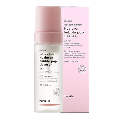 Hanskin Real Complexion Hyaluron Bubble Pop Cleanser (150ml)