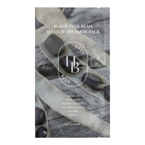 Heveblue Black Yuja Bean Makeup Spa Mask Pack - 1pc (23ml)