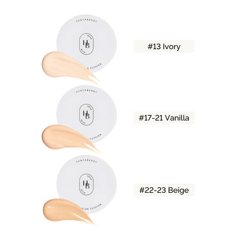 Heveblue Pentaberry Panthenol Repair Glow Foundation Cushion - 3 Shades (15g)