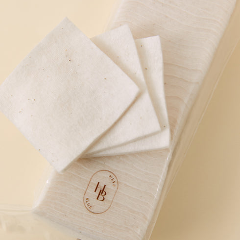 Heveblue Unbleached Biodegradable 100% Cotton Pad - 70pcs
