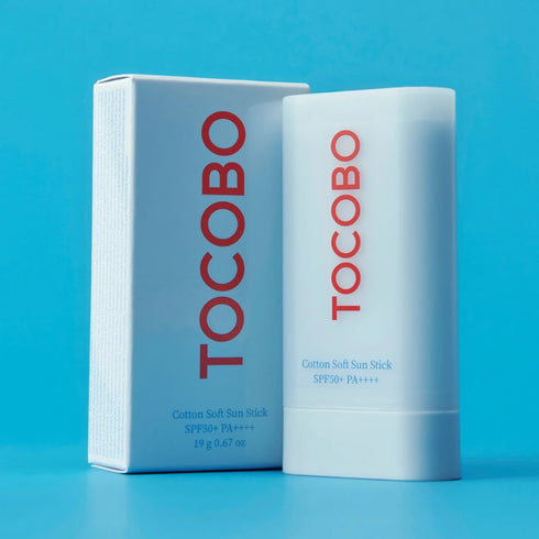 TOCOBO Cotton Soft Sun Stick SPF50+ PA++++ - 19g - Lightweight Sunscreen Stick for Face