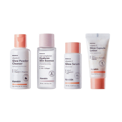 Hanskin Glow Skin On The Go Mini Kit (4pcs)