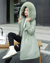 Winter Jacket 2024 New Women Parka Clothes Long Coat Wool Liner Hooded Jacket Fur Collar Thick Warm Snow Wear Fashion Parka