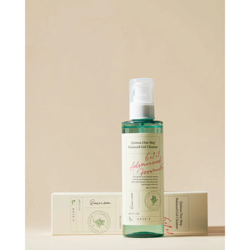 AXIS - Y Quinoa One Step Balanced Gel Cleanser – pH-Balanced Face Wash with Quinoa for Sensitive & Combination Skin