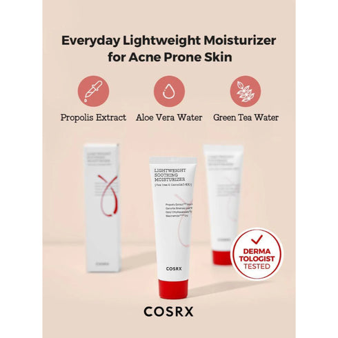 COSRX AC Collection Lightweight Soothing Moisturizer – Oil-Free Daily Face Cream for Acne-Prone & Sensitive Skin