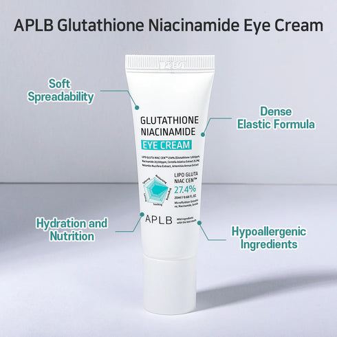 APLB Glutathione & Niacinamide Eye Cream – Brightening, Hydrating Under‑Eye Treatment