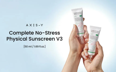 AXIS Y Complete No‑Stress Physical Sunscreen SPF50+ PA++++ – Niacinamide & Squalane Protection