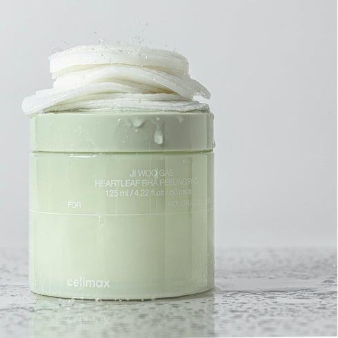 Celimax Ji Woo Gae Heartleaf BHA Peeling Pad - 60 pads (125ml)