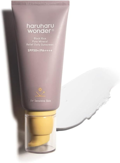 HaruHaru Wonder Black Rice Pure Mineral Relief Daily Sunscreen SPF 50+ (50 ml)
