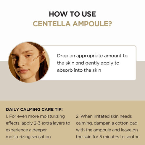 Madagascar Centella Asiatica 100 Ampoule – Soothing & Hydrating Serum for Sensitive Skin – Korean Skincare with Pure Cica Extract