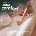 Microfiber Mattress Topper 4 Inch/10cm Heavy Fill Super Soft and Fluffy Single Double King Box Stitched Mattress Topper Extra Thick