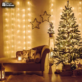 Just for Christmas 20M White LED Plug-In Indoor String Fairy Lights Bedroom Living Room Decor 200 LEDs 8 Modes with 6H On 18H Off Timer Function for Seasonal and Everyday Decoration