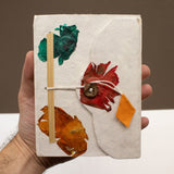 Med Lokta Button Lock Notebook (15x12cm) - 45 leafs - Crafted Real Himalayan Flo