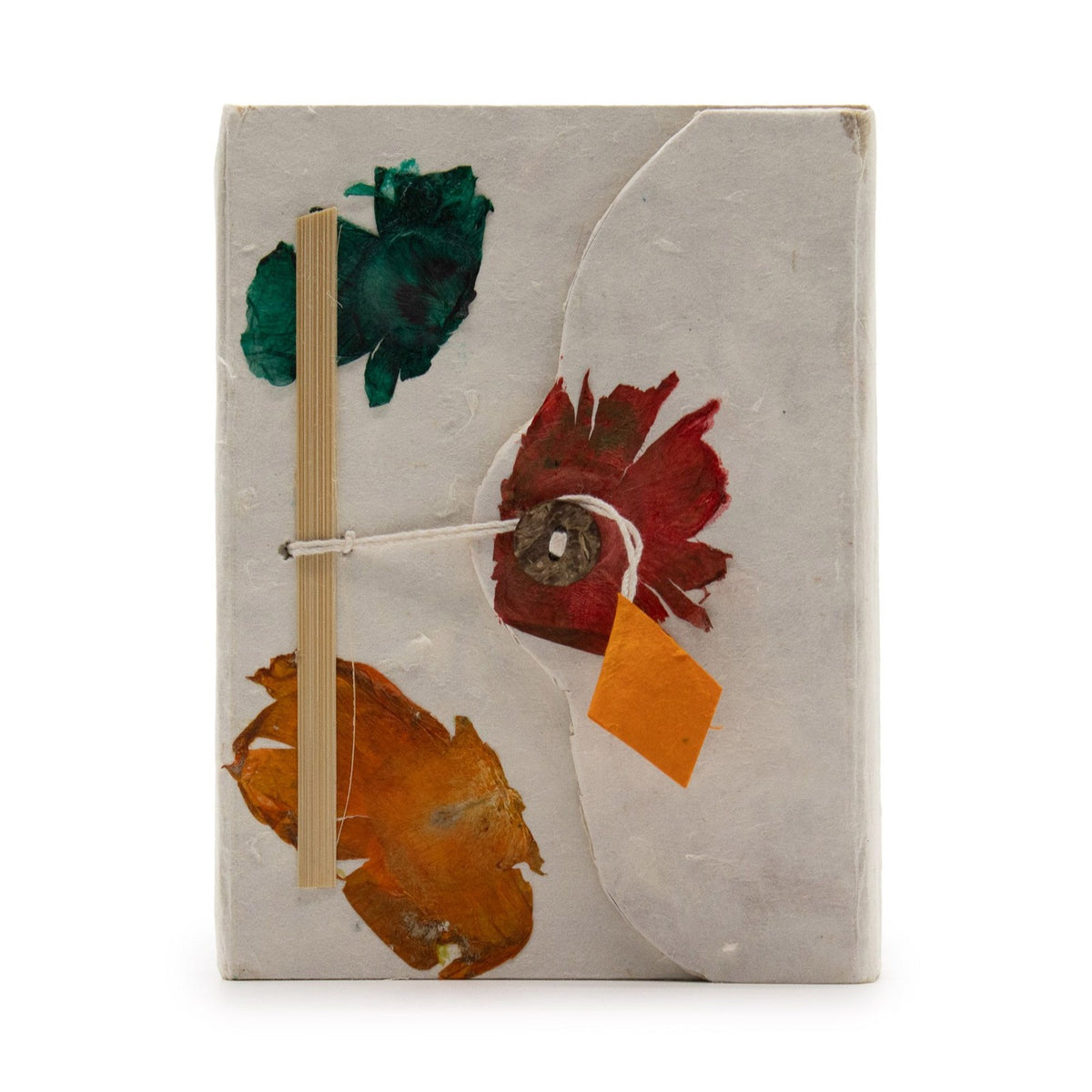 Med Lokta Button Lock Notebook (15x12cm) - 45 leafs - Crafted Real Himalayan Flo