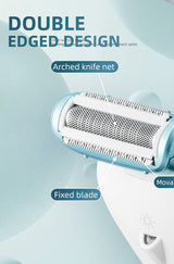 Lady Shaver, Ladies' Multi-functional Electric Hair Remover Set - Portable USB-Charged Hair Shaver, Gentle And Effective Shaving, Suitable for Bikinis, Armpits, Legs And Face, Bikini Waxing, Female Hair Shaver, Women'S Gift