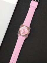 Women's Elegant Minimalist Square Silicone Quartz Watch