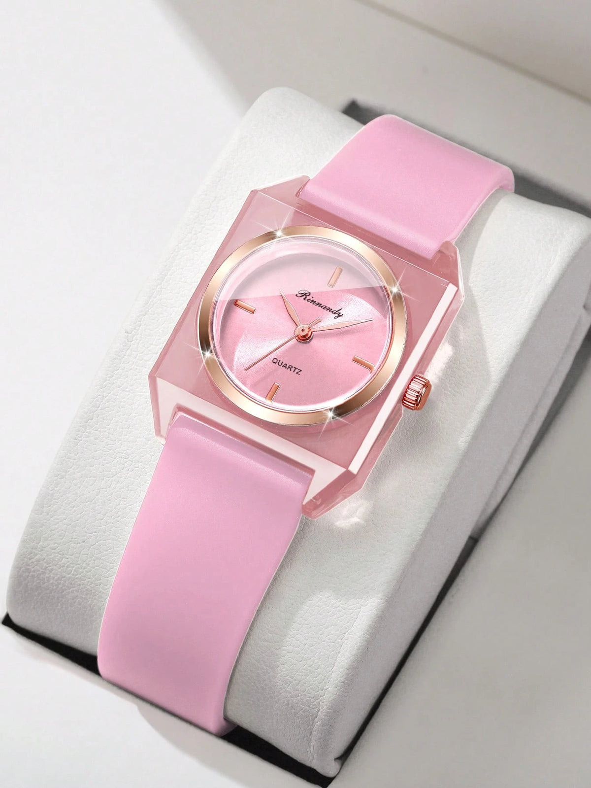 Women's Elegant Minimalist Square Silicone Quartz Watch