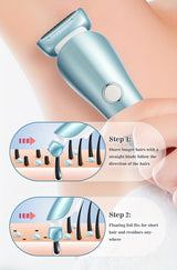 Lady Shaver, Ladies' Multi-functional Electric Hair Remover Set - Portable USB-Charged Hair Shaver, Gentle And Effective Shaving, Suitable for Bikinis, Armpits, Legs And Face, Bikini Waxing, Female Hair Shaver, Women'S Gift