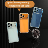 Suitable for iPhone 17 ProMax, 17 Pro, 17 Air four corner reinforced anti drop protective case, iPhone 16 Promax transparent space case, iPhone 15 multi directional protection, iPhone 14 precision hole position, 13 full surro
