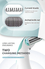 Lady Shaver, Ladies' Multi-functional Electric Hair Remover Set - Portable USB-Charged Hair Shaver, Gentle And Effective Shaving, Suitable for Bikinis, Armpits, Legs And Face, Bikini Waxing, Female Hair Shaver, Women'S Gift