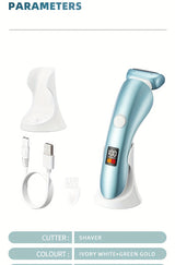 Lady Shaver, Ladies' Multi-functional Electric Hair Remover Set - Portable USB-Charged Hair Shaver, Gentle And Effective Shaving, Suitable for Bikinis, Armpits, Legs And Face, Bikini Waxing, Female Hair Shaver, Women'S Gift
