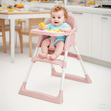 High Chair with Detachable Dining Tray, Foldable Dining Chair