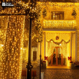 Just for Christmas 20M White LED Plug-In Indoor String Fairy Lights Bedroom Living Room Decor 200 LEDs 8 Modes with 6H On 18H Off Timer Function for Seasonal and Everyday Decoration