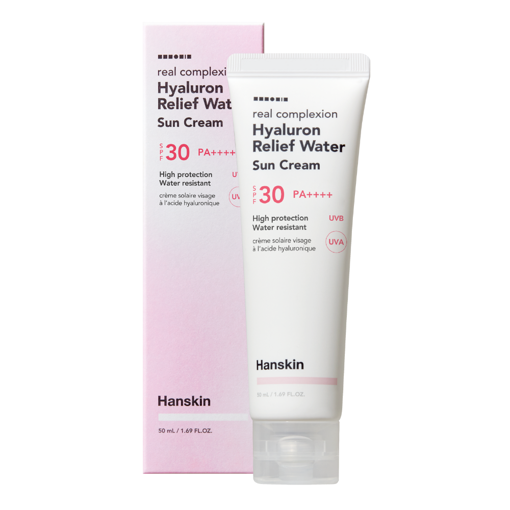 Hanskin Real Complexion Hyaluron Relief Water Sun Cream SPF30+ PA++++ (50ml)