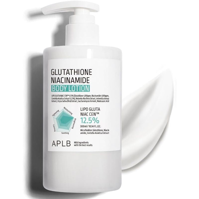 APLB Glutathione & Niacinamide Brightening Body Lotion – Lightweight Hydration & Even Tone