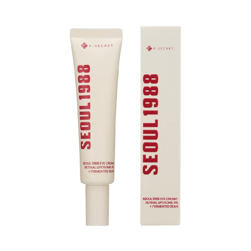 SEOUL 1988 Eye Cream : Retinal Liposome 4% + Fermented Bean, wrinkle care, anti-aging, skin elasticity, pigmentation, brightening