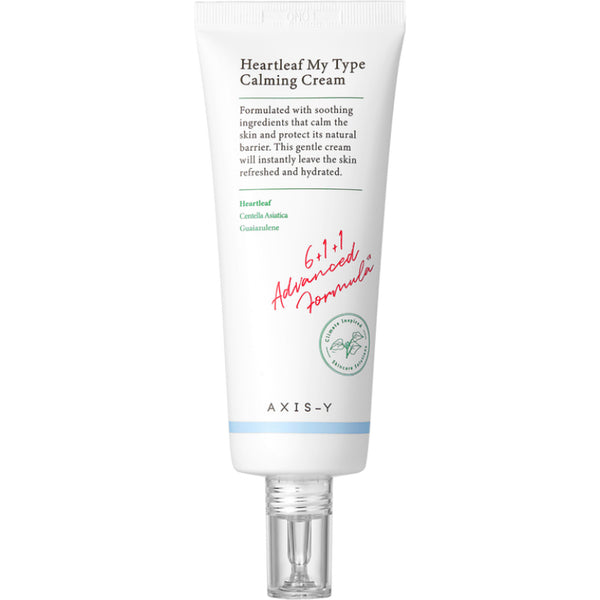 AXIS - Y Heartleaf My Type Calming Cream – Soothing Moisturizer with Houttuynia Cordata for Sensitive & Irritated Skin