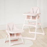 High Chair with Detachable Dining Tray, Foldable Dining Chair