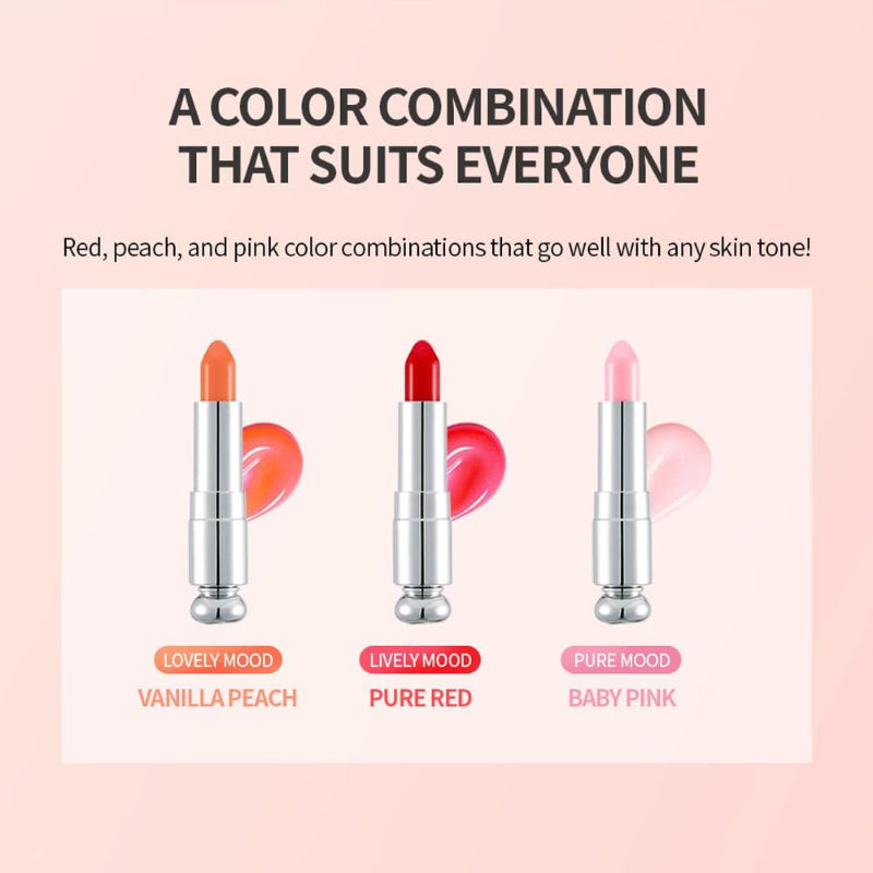 Secret Key Sweet Glam Tint Glow Lip Tint Trio – Long-Lasting Hydrating Lip Color Set in 3 Vibrant Shades